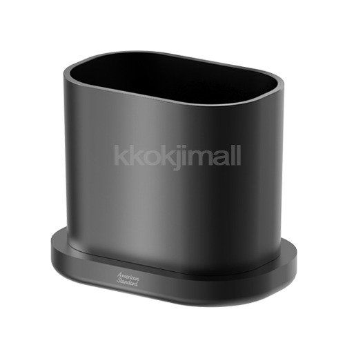 아메리칸스탠다드 욕실용품 플랫 내츄럴 컵&amp;컵홀더 FH1053-5EAK440AY (블랙/무광)