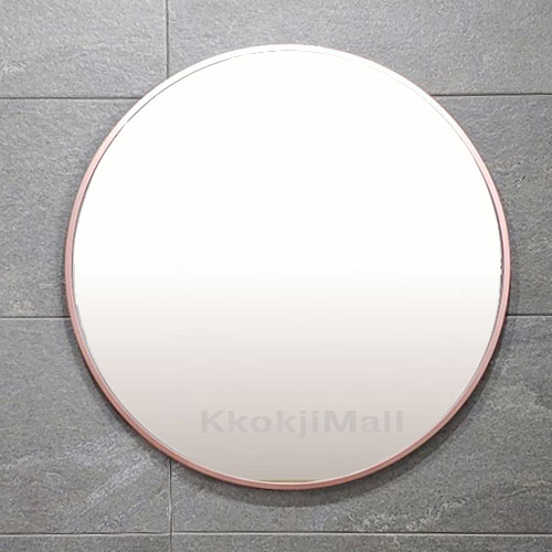[택배출고불가상품] 원형거울 골드거울 로즈골드거울 600*600 알루미늄거울 벽걸이 거울 인테리어 거울 국내 제작